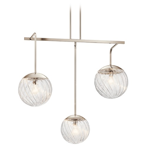 Kichler Lighting Amaryliss 3-Light Polished Nickel Chandelier by Kichler Lighting 44131PN