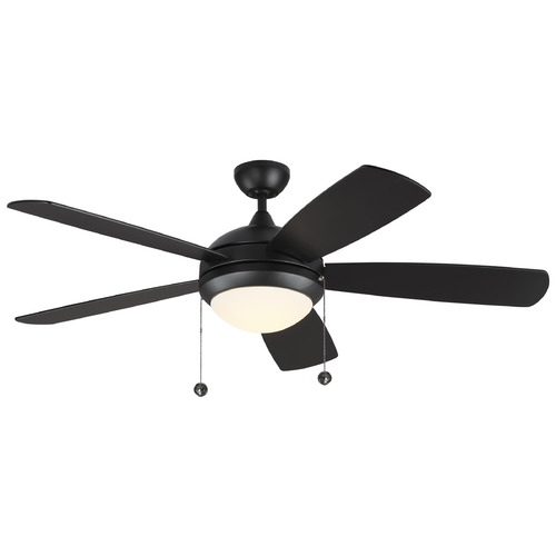 Generation Lighting Fan Collection Discus Classic 52 Polished Nickel LED Ceiling Fan by Generation Lighting Fan Collection 5DIC52BKD-V1