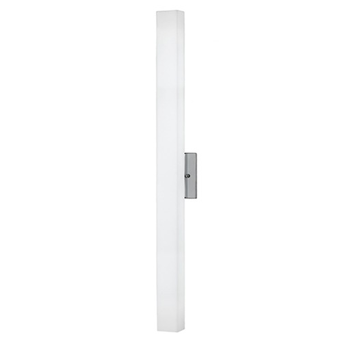 Modern Brushed Nickel LED Sconce with White Shade 3000K 2460LM by Kuzco Lighting