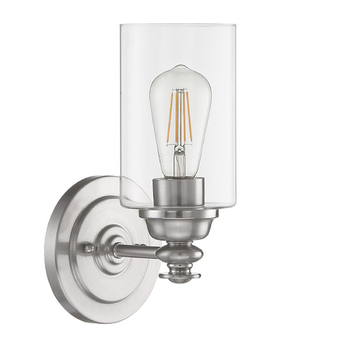 Dardyn Brushed Polished Nickel Sconce by Craftmade Lighting