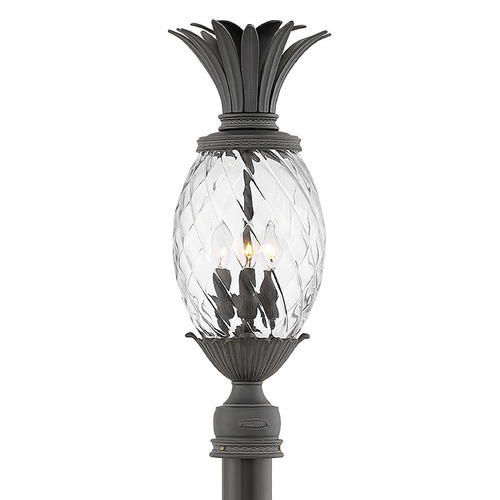 Plantation 12V X-Large Post Top in Museum Black by Hinkley Lighting