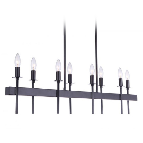 Larrson Flat Black Linear Light by Craftmade Lighting
