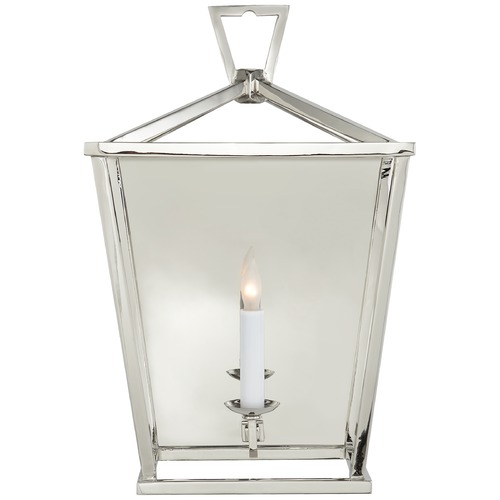 E.F. Chapman Darlana Wall Lantern in Polished Nickel by Visual Comfort Signature
