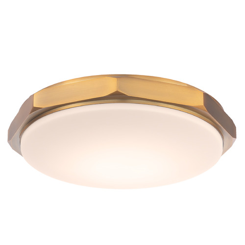 Modern Forms by WAC Lighting Grommet Aged Brass LED Flush Mount by Modern Forms FM-30216-27-AB
