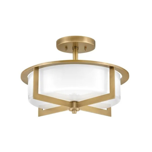 Hinkley Baxley Semi-Flush Mount in Heritage Brass by Hinkley Lighting 42033HB