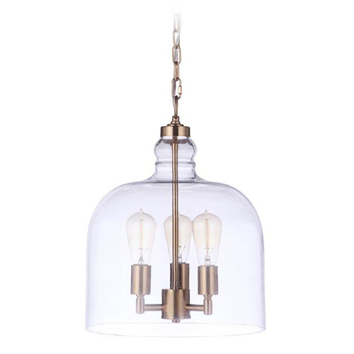 Craftmade Lighting Jackson Satin Brass Pendant by Craftmade Lighting P975SB3