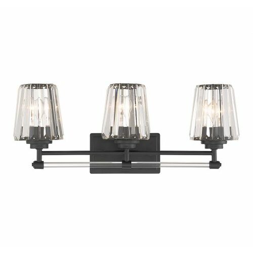 Garnet 3-Light Bath Light in Matte Black by Savoy House