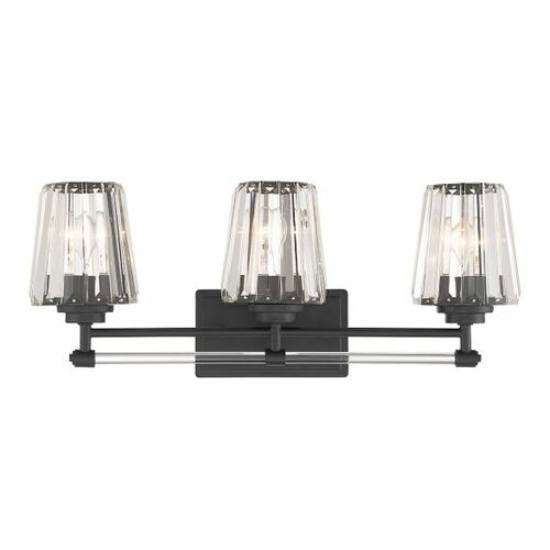 Savoy House Garnet 3-Light Bath Light in Matte Black by Savoy House 8-6001-3-BK