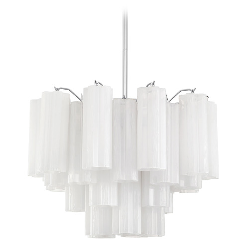 Crystorama Lighting Crystorama Lighting Addis Polished Chrome Mini-Chandelier ADD-306-CH-WH