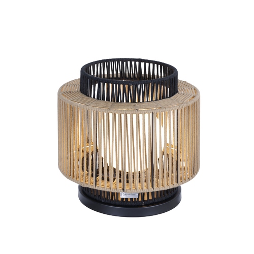 Aden 16.50-Inch Outdoor Table Lamp with Rope Shade by Eurofase