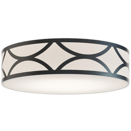 Afx Lighting Lake Black LED Flushmount Light