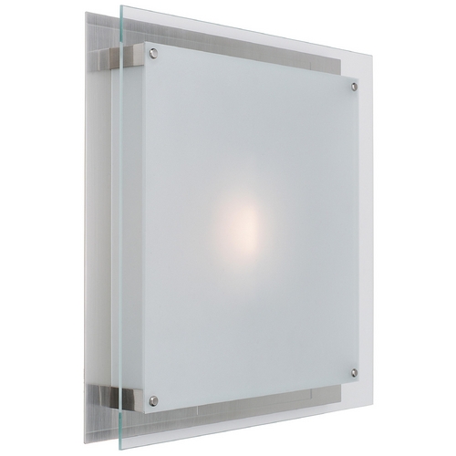 Access Lighting Two-Light Bathroom Light by Access Lighting 50032-BS/FST