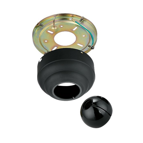 Slope Ceiling Adapter in Matte Black by Visual Comfort & Co Fan Collection