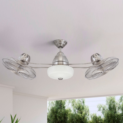 Craftmade Lighting Bellow II Ceiling Fan in Brushed Polished Nickel by Craftmade Lighting BW248BNK6