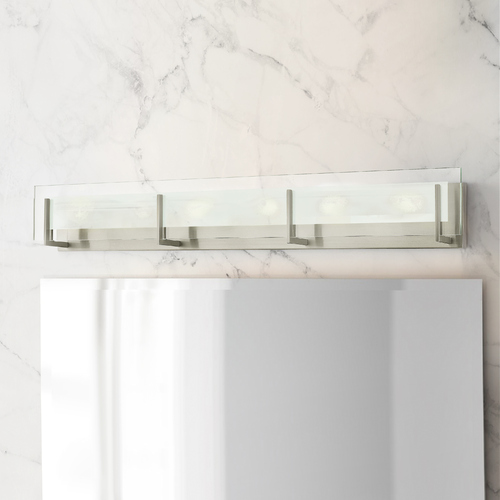 Latitude 6-Light Brushed Nickel Bath Light by Hinkley Lighting