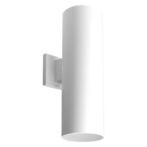 Cylinder White LED Outdoor Wall Light by Progress Lighting