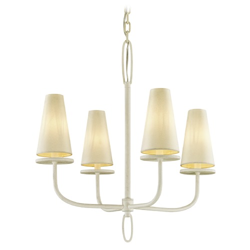 Troy Lighting Marcel Gesso White Chandelier by Troy Lighting F6285