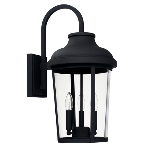 Capital Lighting Dunbar 22.50-Inch Outdoor Wall Lantern in Black by Capital Lighting 927031BK