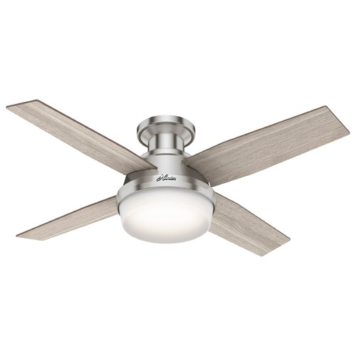 44-Inch Dempsey Fan in Brushed Nickel by Hunter Fan Company