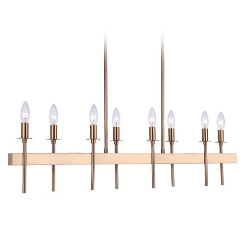 Larrson Satin Brass Linear Light by Craftmade Lighting