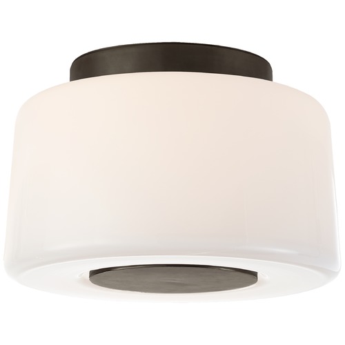 Visual Comfort Signature Collection Barbara Barry Acme Small Flush Mount in Bronze by Visual Comfort Signature BBL4105BZWG