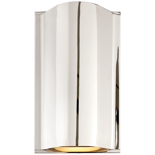 Visual Comfort Signature Collection Kelly Wearstler Avant Small Sconce in Nickel by Visual Comfort Signature KW2704PNFG