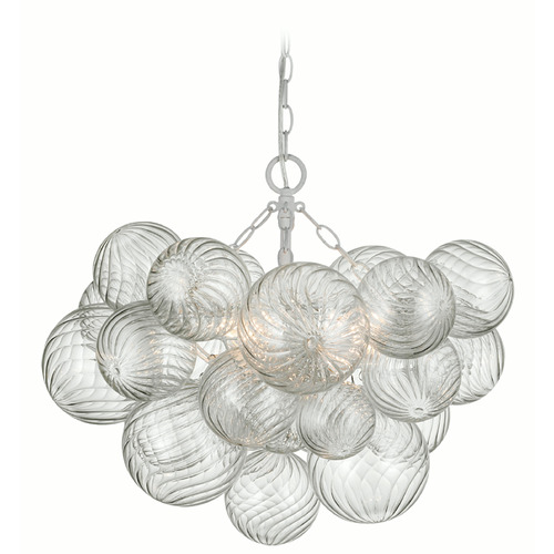 Visual Comfort Signature Collection Julie Neill Talia Chandelier in Plaster White by VC Signature JN5110PW/CG