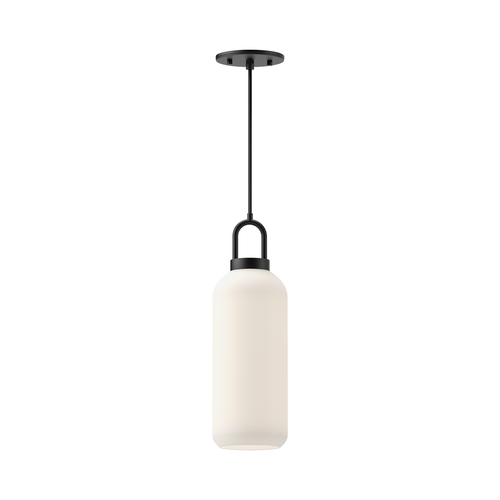 Alora Lighting Soji Matte Black Mini-Pendant Light with Cylindrical Shade