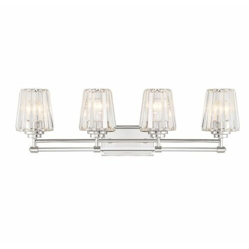 Garnet 4-Light Bath Light in Polished Nickel by Savoy House