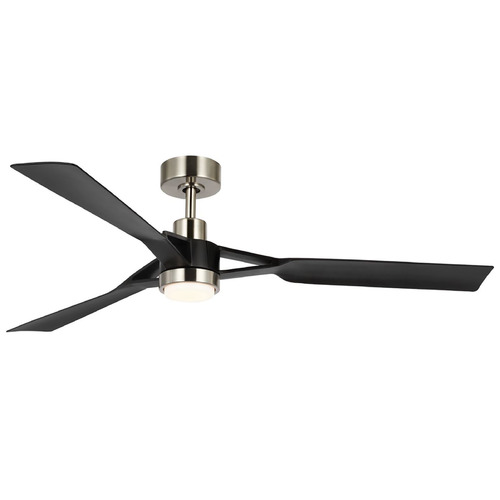 Progress Lighting Belen Brushed Nickel LED Ceiling Fan with Light