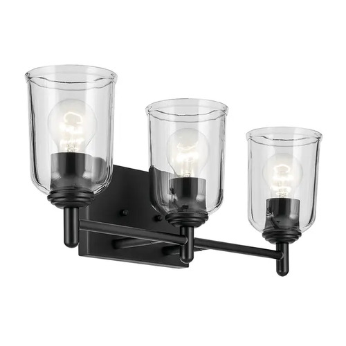 Shailene 3-Light Vanity Light in Black by Kichler Lighting