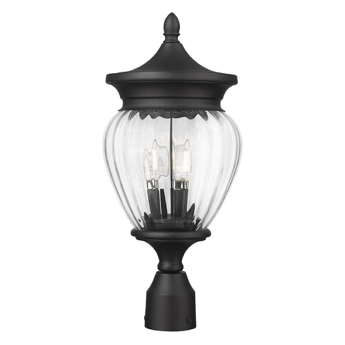 Z-Lite Davina Black Post Light