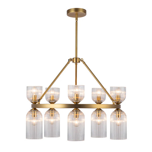 Alora Lighting Nelly Brushed Gold Chandelier