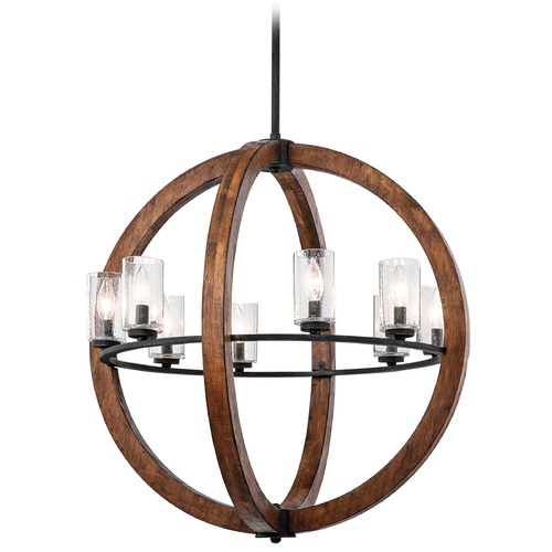 Grand Bank 28-Inch Chandelier in Auburn Stained by Kichler Lighting