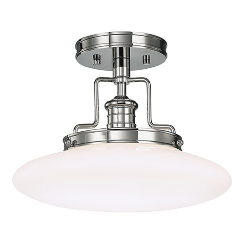 Hudson Valley Lighting Beacon 12-Inch Semi-Flush Mount in Polished Nickel by Hudson Valley Lighting 4202-PN