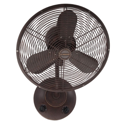 Craftmade Lighting Bellow I Wall Fan in Aged Bronze by Craftmade Lighting BW116AG3