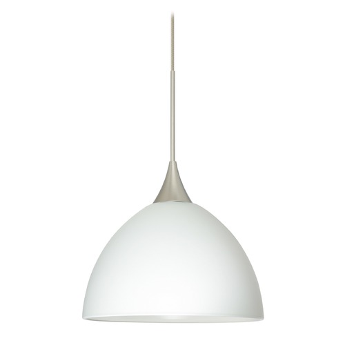 Besa Lighting Besa Lighting Brella Satin Nickel LED Mini-Pendant Light 1XT-467907-LED-SN