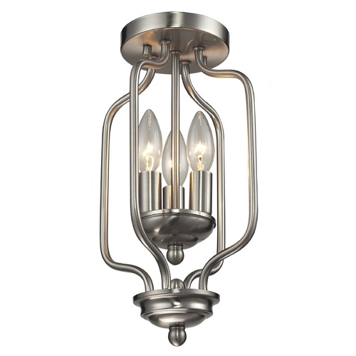 Cardinal Brushed Nickel Semi-Flush Mount by Z-Lite