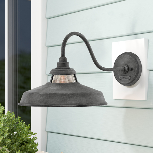 Troyer Aged Zinc Barn Light by Hinkley Lighting