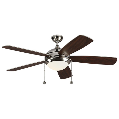 Discus Classic 52 Polished Nickel LED Fan by Generation Lighting Fans