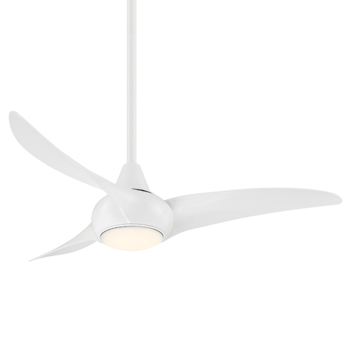Light Wave 44-Inch LED Fan in White by Minka Aire