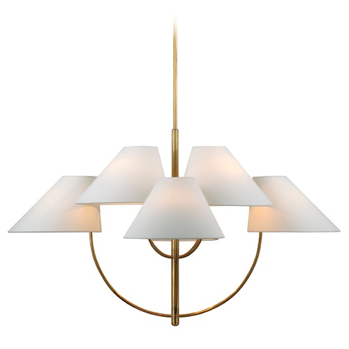 Kate Spade New York Kinsley Chandelier in Soft Brass by Visual Comfort Signature