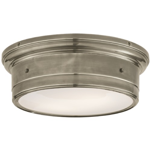 Visual Comfort Signature Collection Studio VC Siena Large Flush Mount in Antique Nickel by Visual Comfort Signature SS4016ANWG