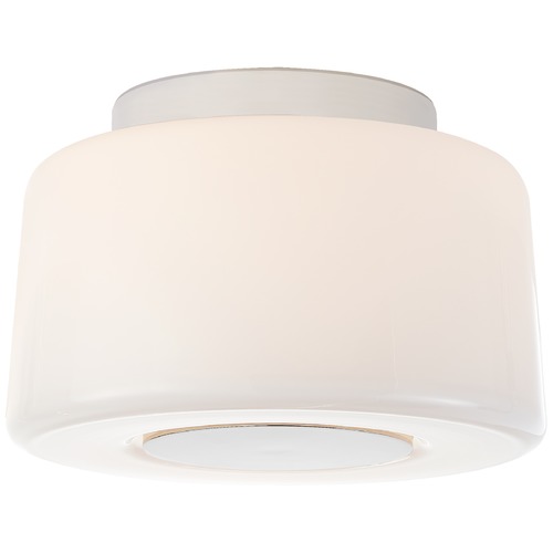 Visual Comfort Signature Collection Barbara Barry Acme Small Flush Mount in Nickel by Visual Comfort Signature BBL4105PNWG