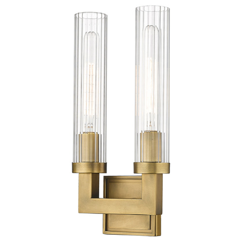 Z-Lite Beau Rubbed Brass Sconce by Z-Lite 3031-2S-RB