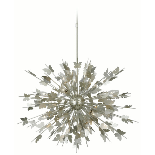 Julie Neill Farfalle Chandelier in Silver Leaf by VC Signature