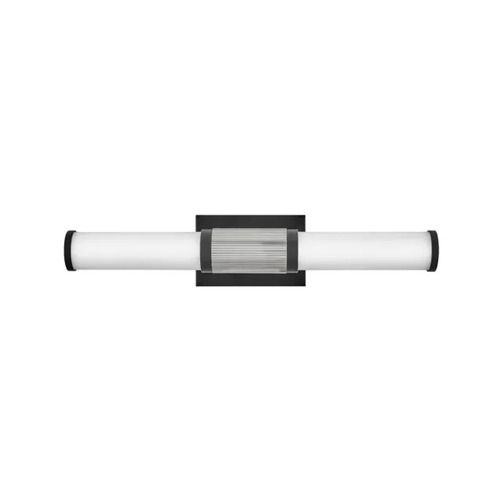 Zevi 23-Inch LED Bath Light in Black & Chrome by Hinkley Lighting