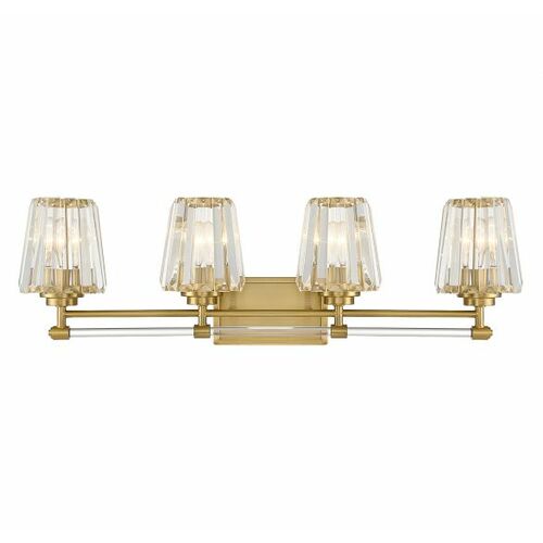 Savoy House Garnet 4-Light Bath Light in Warm Brass by Savoy House 8-6001-4-322