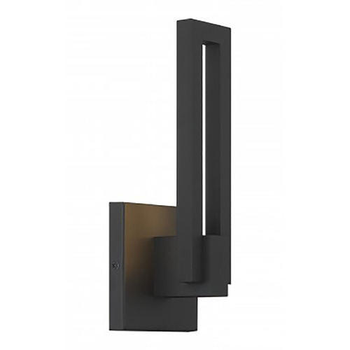 George Kovacs Music Sand Coal Black LED Outdoor Wall Light