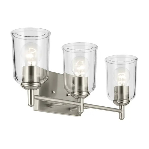 Kichler Lighting Shailene 3-Light Vanity Light in Brushed Nickel by Kichler Lighting 45574NICLR